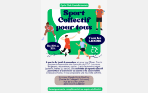 Le lundi soir, c'est activité sports collectifs !