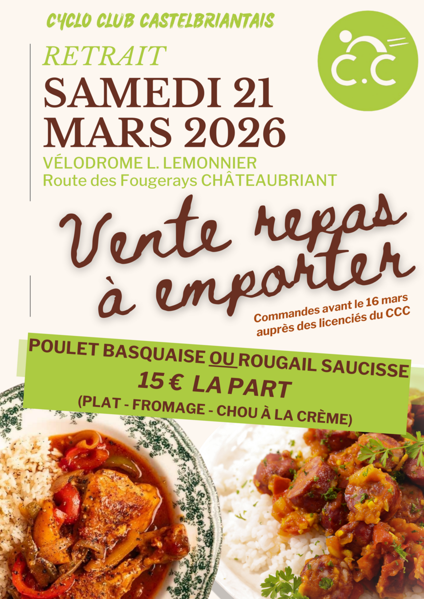 Retrait - Repas à emporter