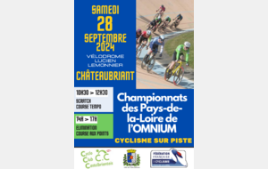 PISTE - Championnats Régionaux OMNIUM - CHATEAUBRIANT