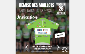 Remise des maillots - Soirée de lancement de la saison.